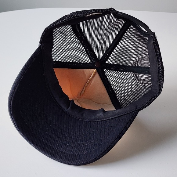 Vintage Millar Western Trucker Hat Snap Back Cap Patch Forest Products Yellow - Picture 7 of 10